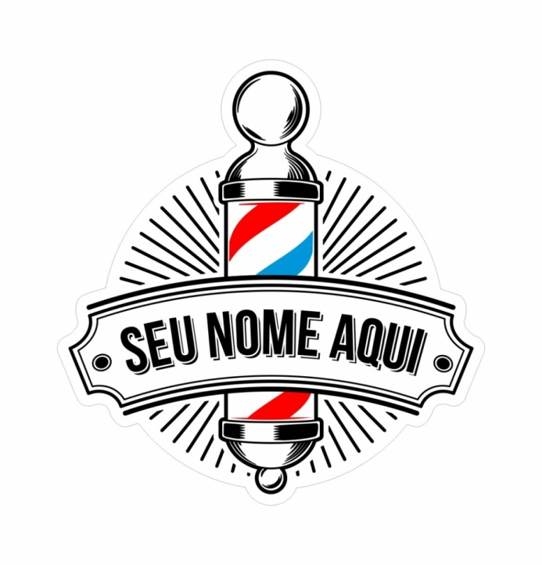 Logotipo para Barbearia Belém - Logotipo para Decoração