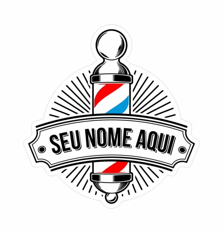 Logotipo para Barbearia Vila Prudente - Logotipo para Salão de Beleza